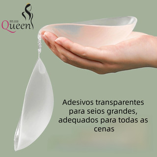Enchimento de Sutiã de Silicone Invisível – Almofada de Busto Reutilizável, Macia e Natural