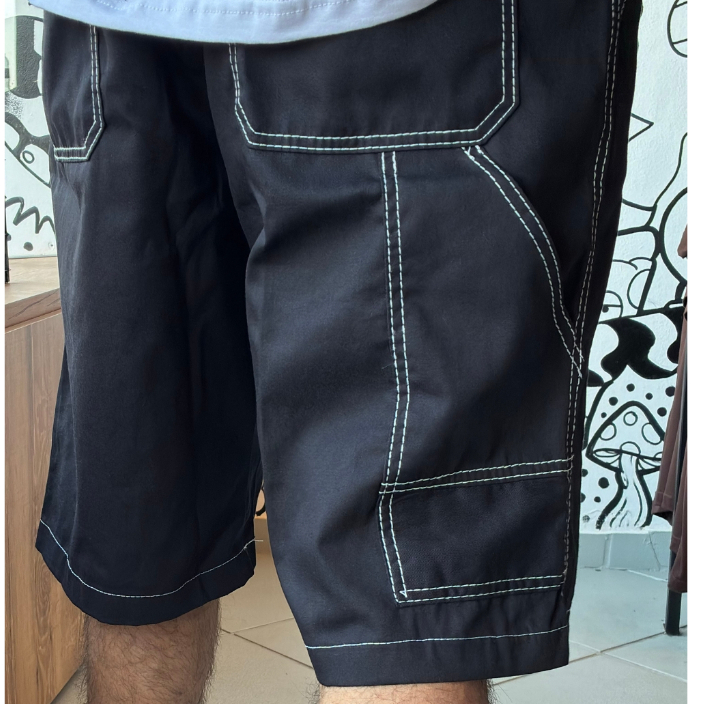Bermuda Carpinteiro Streetwear cargo Sarja Over
