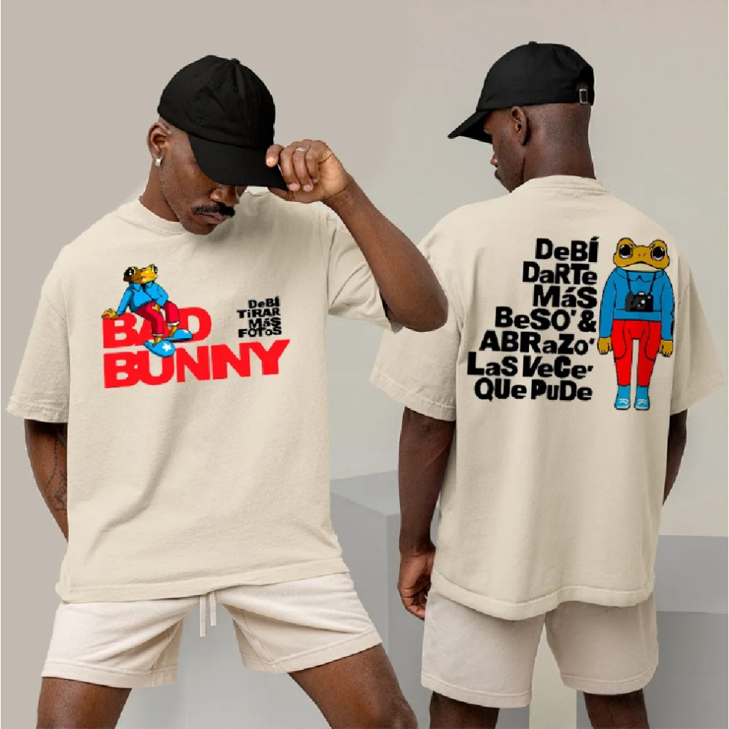 Camiseta Unissex Cantor Bad Bunny Debí Tirar Más Fotos Sexto Álbum Tee Graphic em Oferta na Shopee