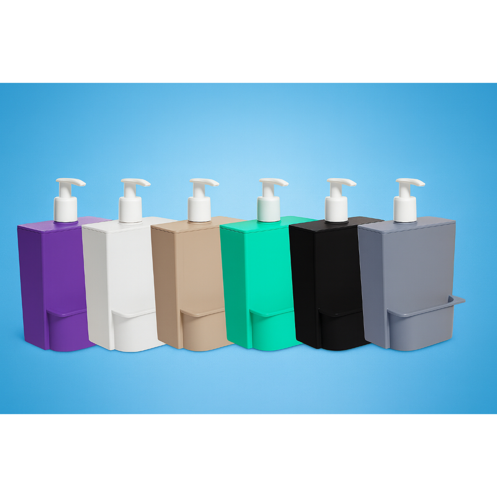 Dispenser 600ml AmpePlast Porta Detergente e Esponja com Bico Pump Multiuso para Pia e Cozinha em Oferta na Shopee