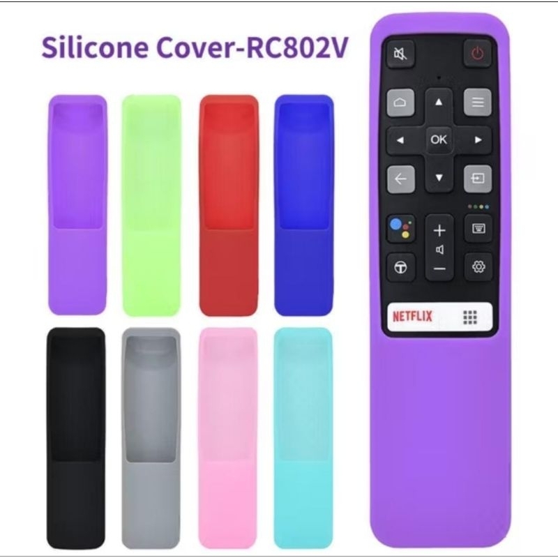 Capa De Silicone Para Controle Remoto , Protetora TCL TV RC802V FNR1 FMR1 7998-13 em Oferta na Shopee