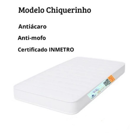 Colchão de Berço Chiqueirinho Moisés 100x70x10cm Impermeável Espuma Baby