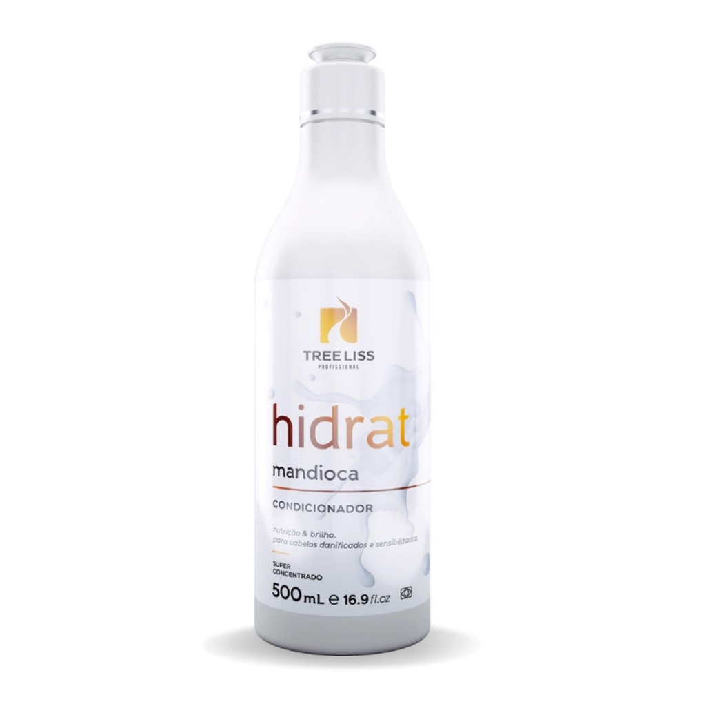 Condicionador Hidratante Cabelos Danificados Hidrat Mandioca 500ml Tree liss
