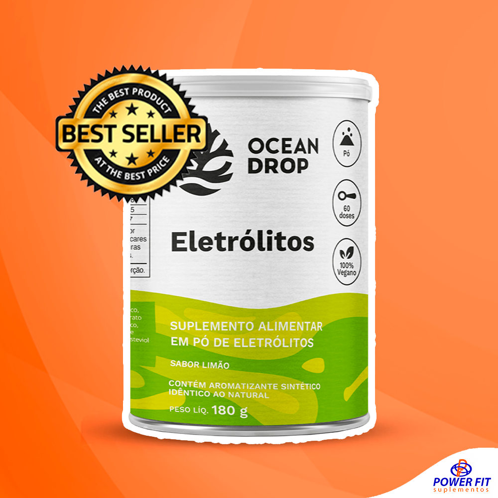 Eletrólitos em Pó Todos os Sabores 180g - Ocean Drop