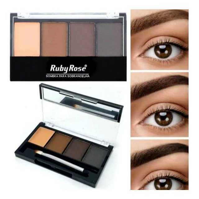 Paleta de Sombras para Sobrancelhas Ruby Rose / Paleta de Sombras para Sobrancelhas