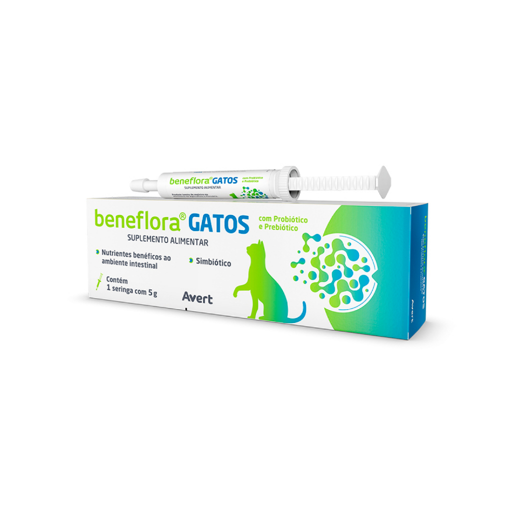 Avert Beneflora Pasta 5g Gatos Suplemento Probiótico em Oferta na Shopee