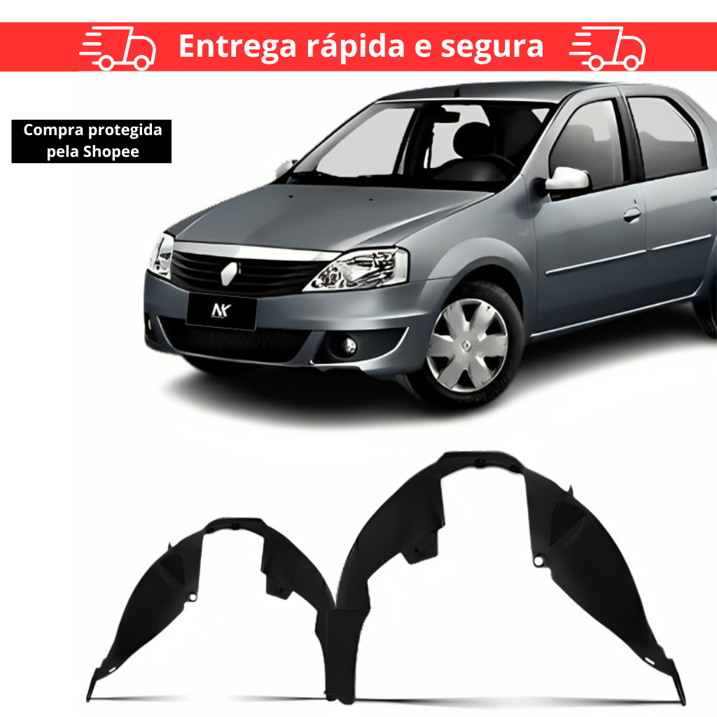 Par/Un Parabarro Dianteiro Logan 07 Á 2013 Sandero 08 Á 2014 Mold. Original em Oferta na Shopee