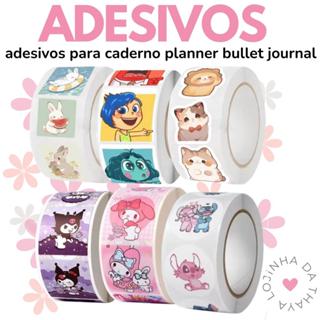 500 Adesivos  Sanrio  Melody Kuromi Papelaria Kawai / Cinnamoroll em Oferta na Shopee