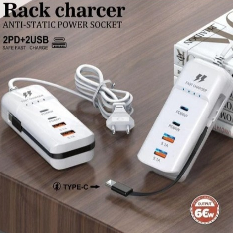 Carregador  de USB /Tipo C , Adaptador De Hub Multiporta De Carregamento Rápido