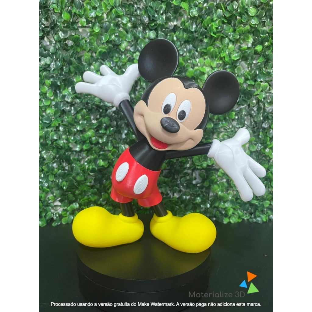 Mickey- Mickey Mouse - Disney - Boneco 3D - Action Figure - Impressão 3D em Oferta na Shopee