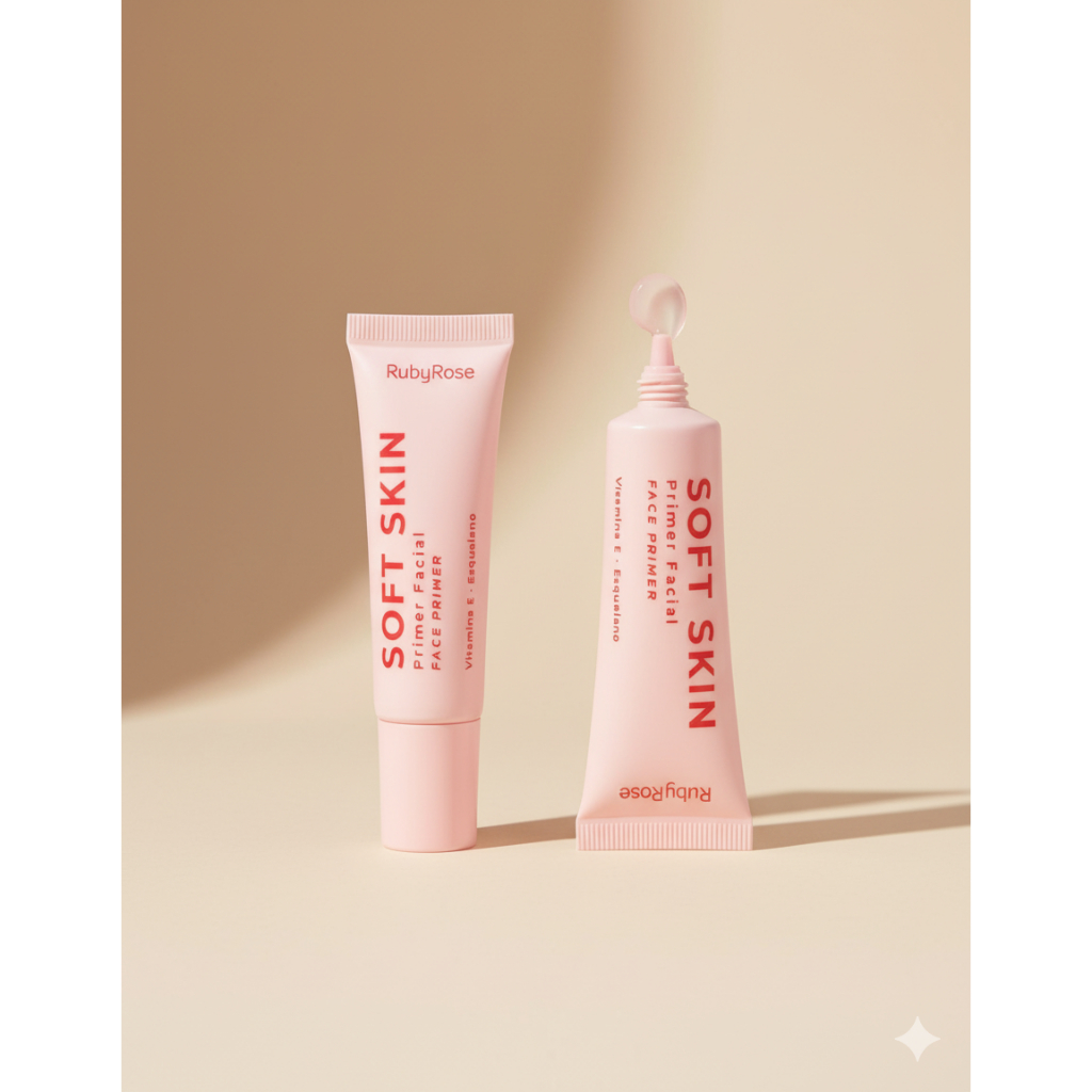 Soft Skin Prime Facial Maquiagem Rosto Olhos - RUBY ROSE