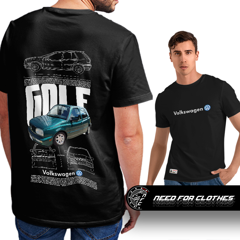 Camiseta Volkswagen Golf GLX MK3 1995, Motor 2.0 MPFI 8v 109cv, Cultura Automotiva