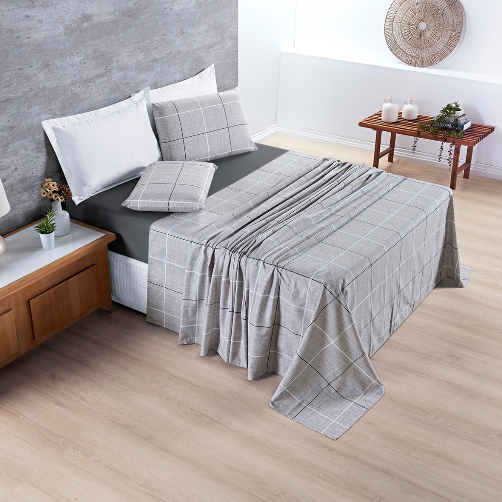 Jogo De Cama Lençol Estampado 200 Fios Avere Toque Suave Forro De Cama Macio
