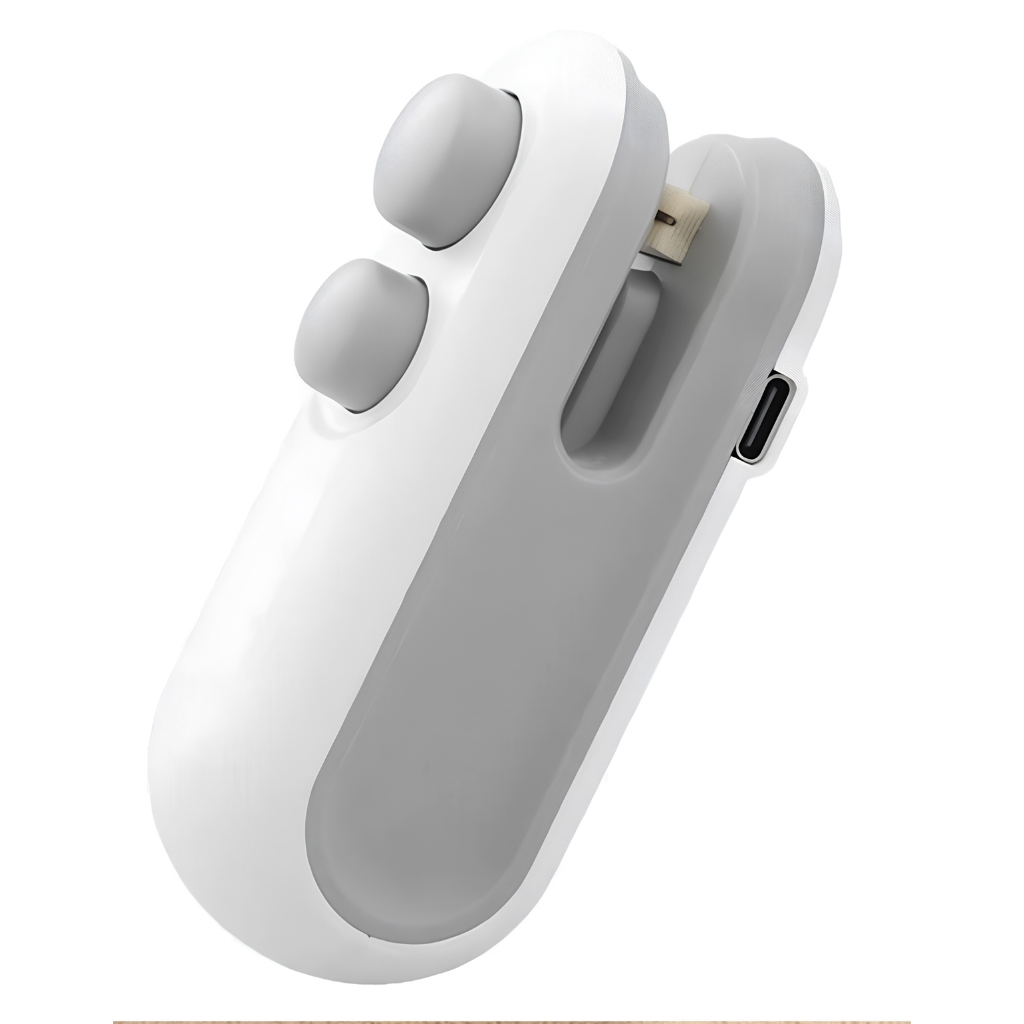 Mini Máquina Seladora De Plástico Portátil 2 em 1 Para Selagem De Embalagens
