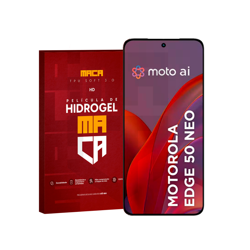 Película de Hidrogel Moto Edge 50 Neo Transparente/Antirreflexo Frontal