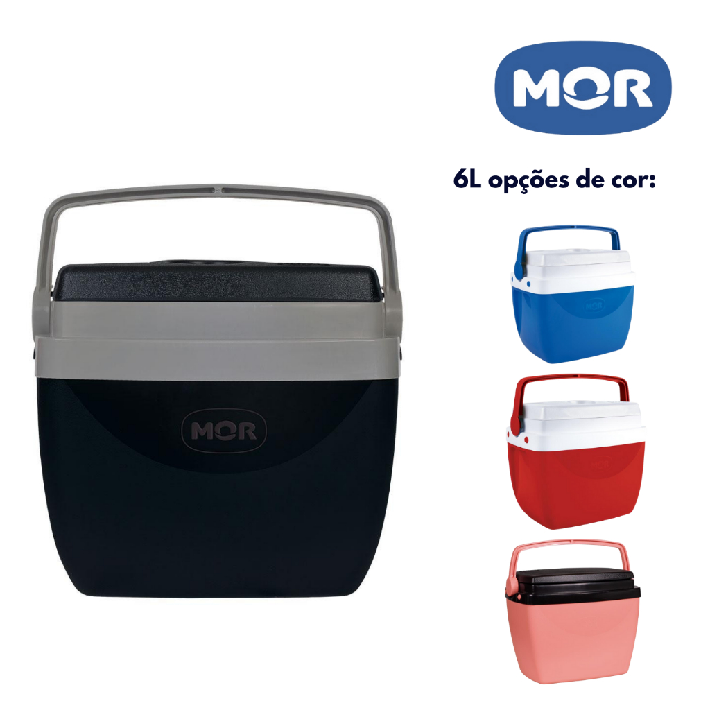 Caixa Térmica 6 Litros Com Alça Cores Mor em Oferta na Shopee