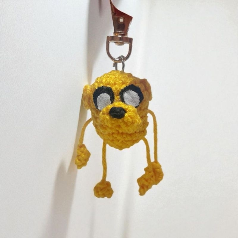 Chaveiro Cão Jake Hora de Aventura amigurumi