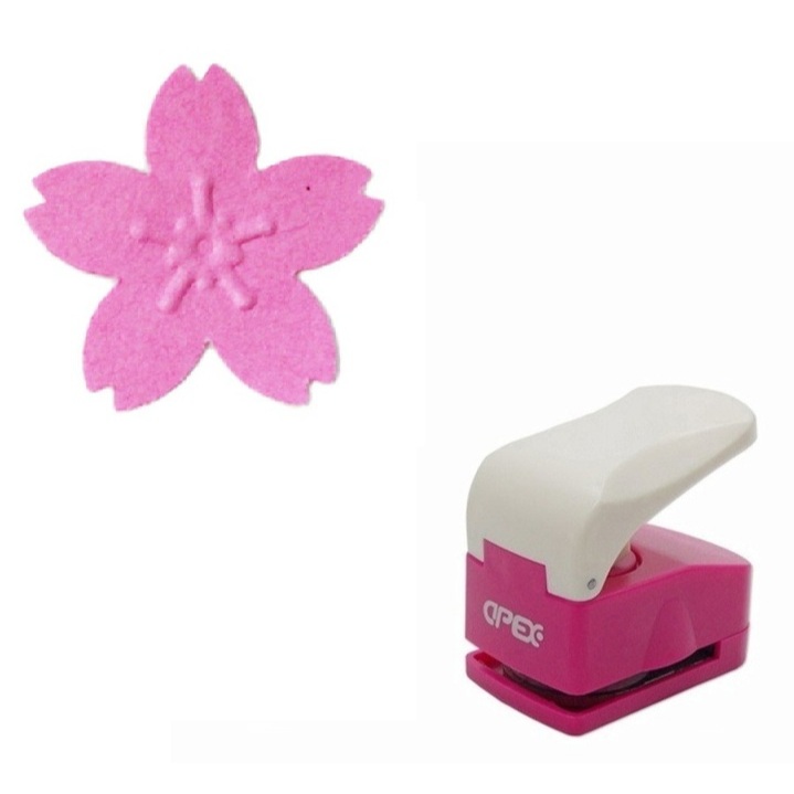 Furador Scrapbook Gigante Com Relevo Para Papel - Sakura 3,2cm