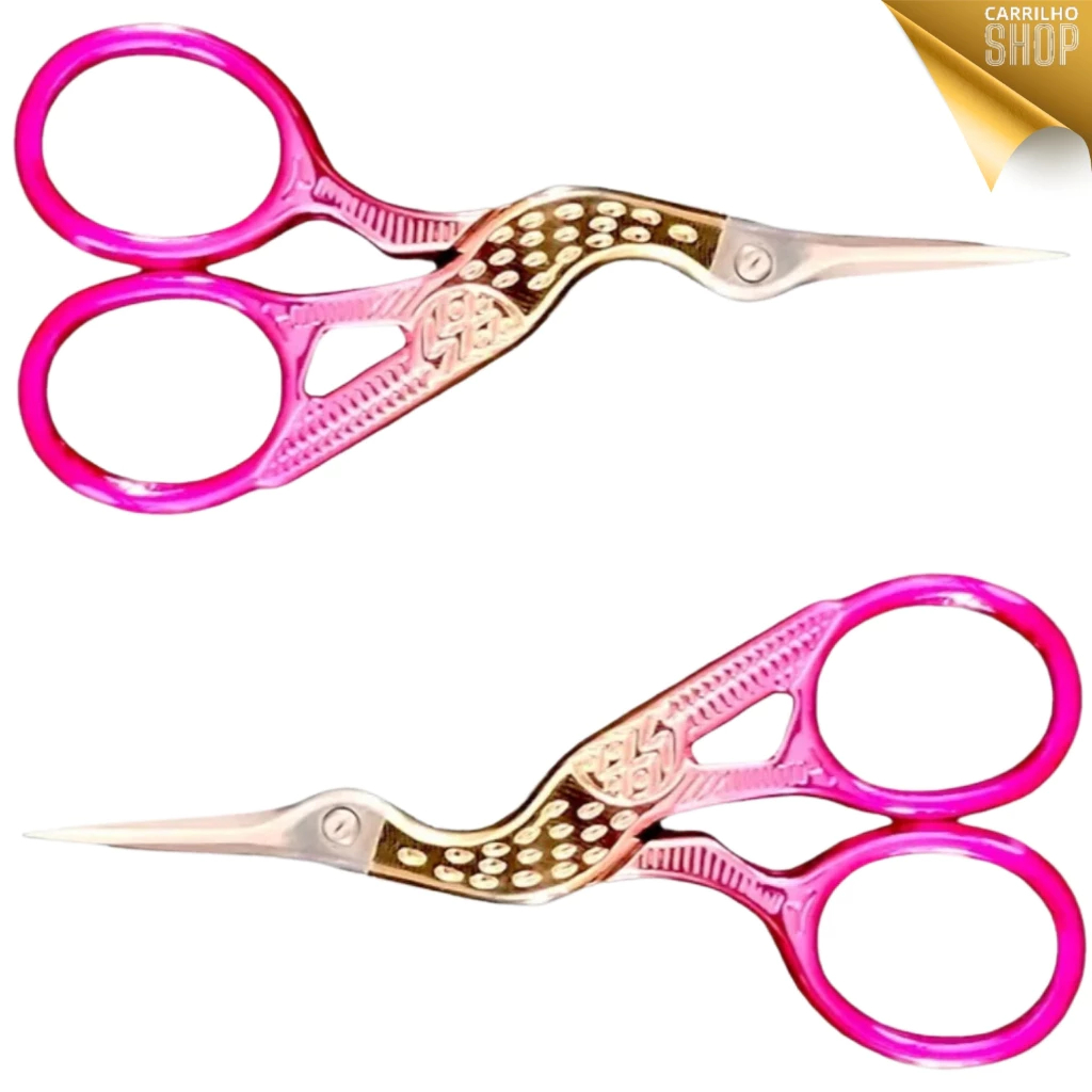 kit 2  Tesoura Pássaro Para Bordar Crochê E Design Sobrancelhas-lily