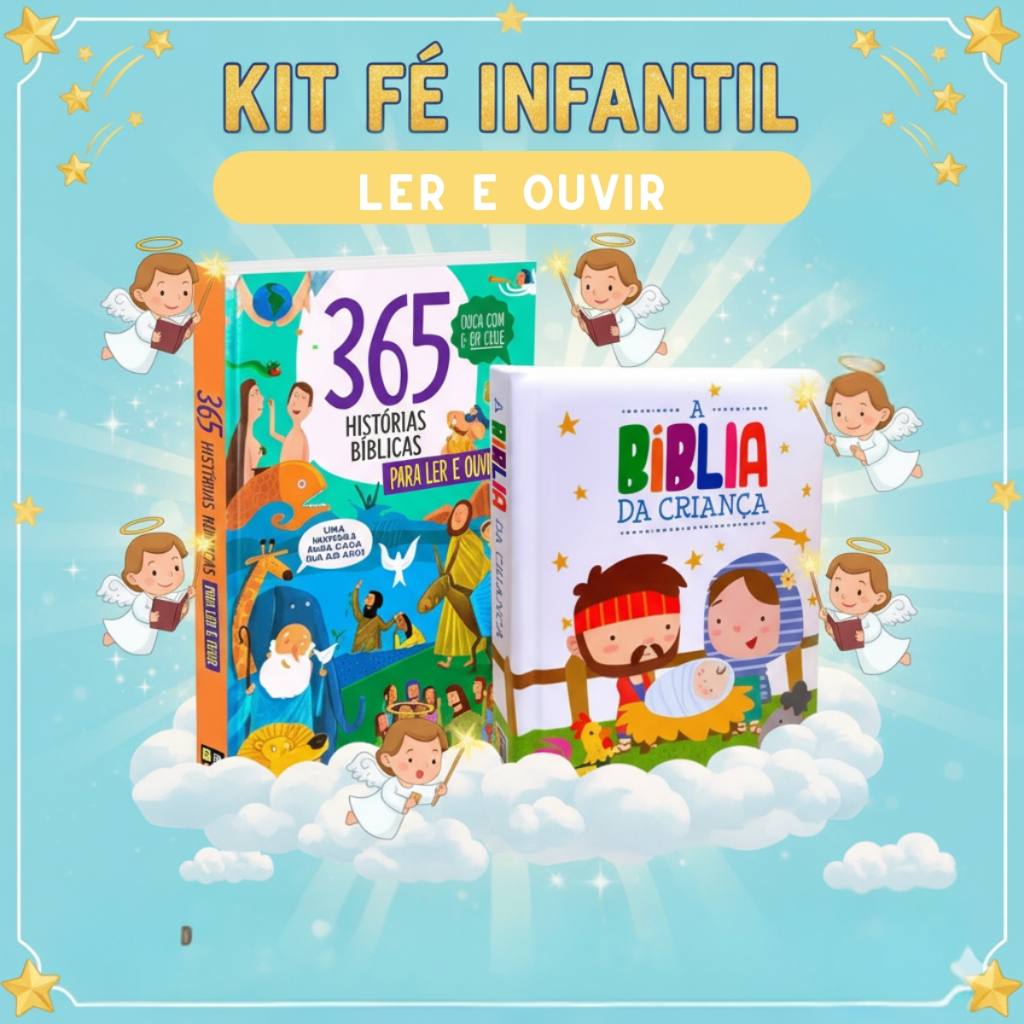 Kit C/2 Livros / 365 Histórias Bíblicas + A Bíb ...