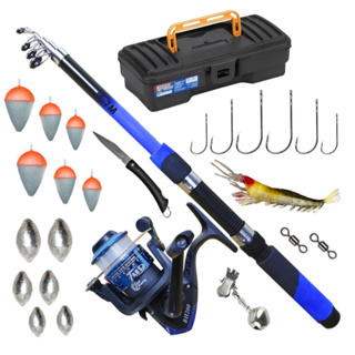 Kit Pesca Completo Vara + Molinete e acessórios em Oferta na Shopee