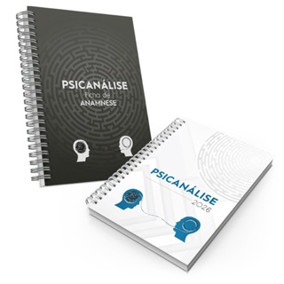 Kit Psicanálise Agenda e Caderno De Anamnese Capa Dura em Oferta na Shopee