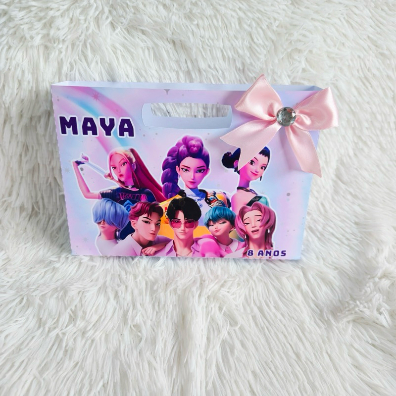 Sacolinha Personalizada Guerreiras do KPOP para lembrancinhas - Pegue e monte
