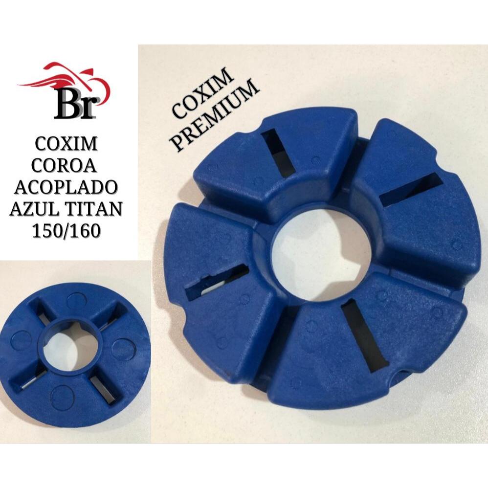 Coxim  da Coroa acoplada Azul TITAN / FAN 150/160 ( Fotos reais do produto ) em Oferta na Shopee