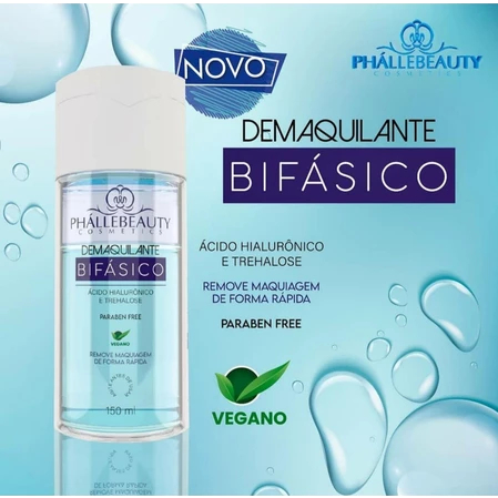 Demaquilante Bifásico Phallebrauty 150ml-- ph0512 em Oferta na Shopee