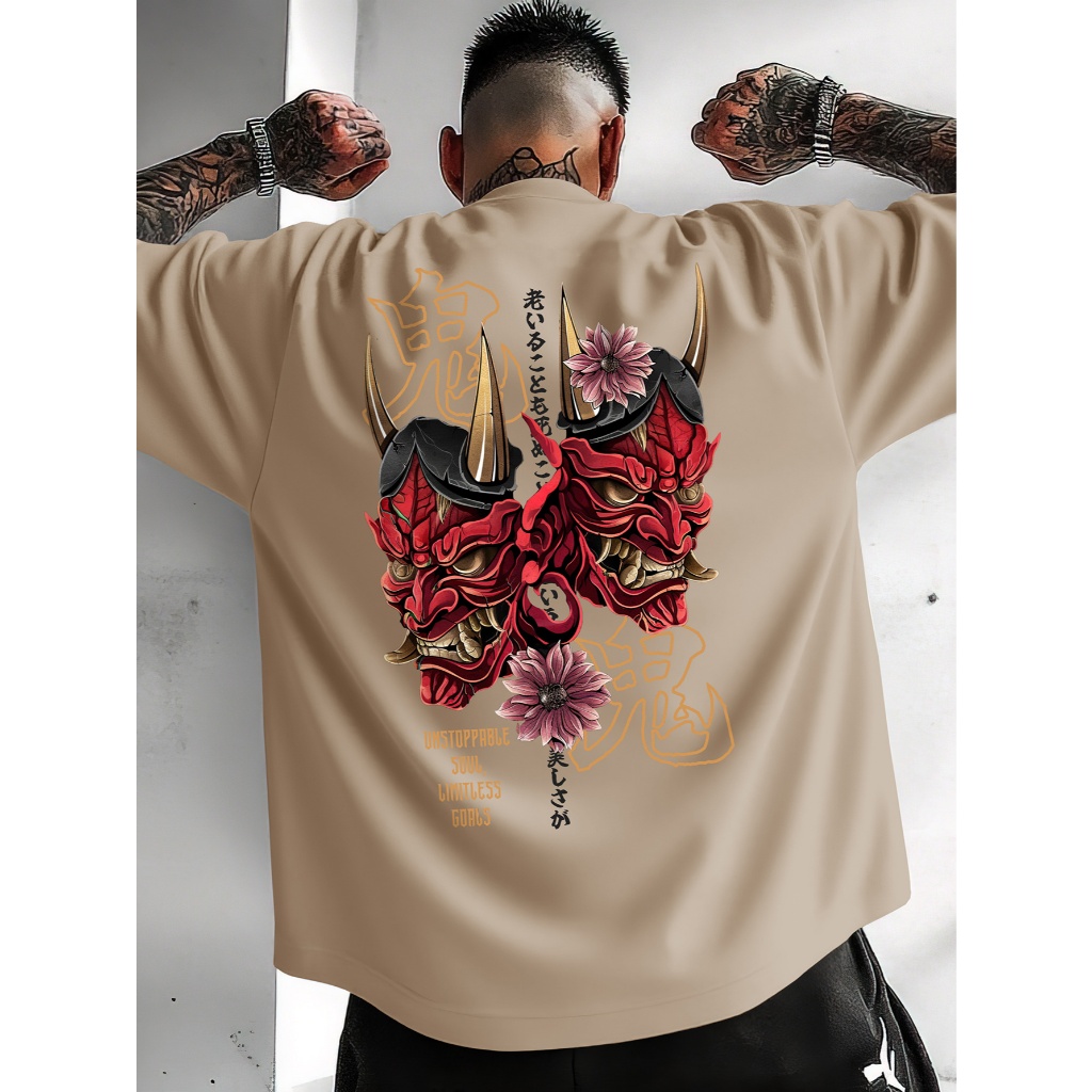 Camiseta Oversized Despojada Streetwear Urbano 100% Algodão larga treino diabinho 2