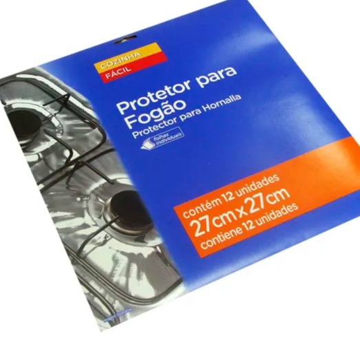 Protetor de Fogão 27x27 Cozinha Pratica - c/12 unid