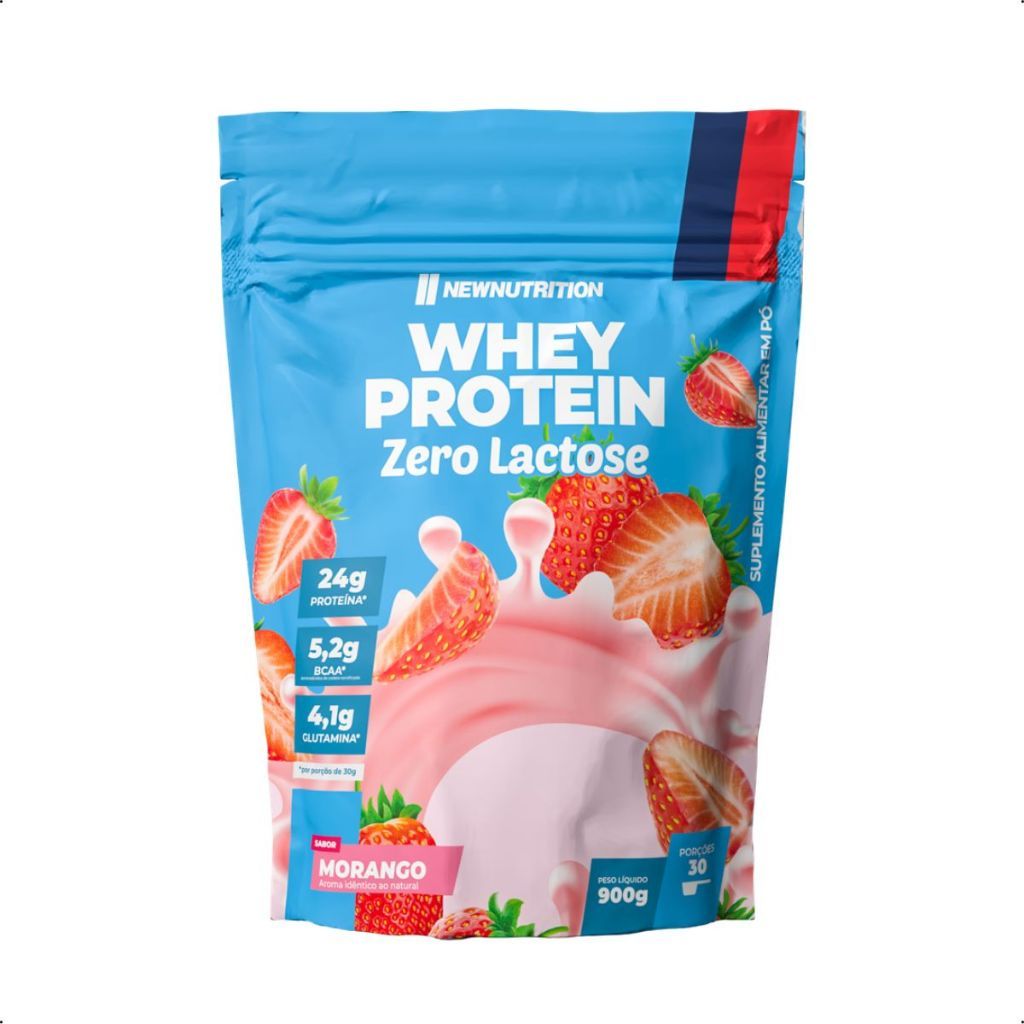 Whey Protein Zero Lactose 900g - New Nutrition em Oferta na Shopee