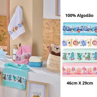 Kit Toalhinha Infantil Estampada Escola Creche Menino Menina 46cm x 29cm em Oferta na Shopee