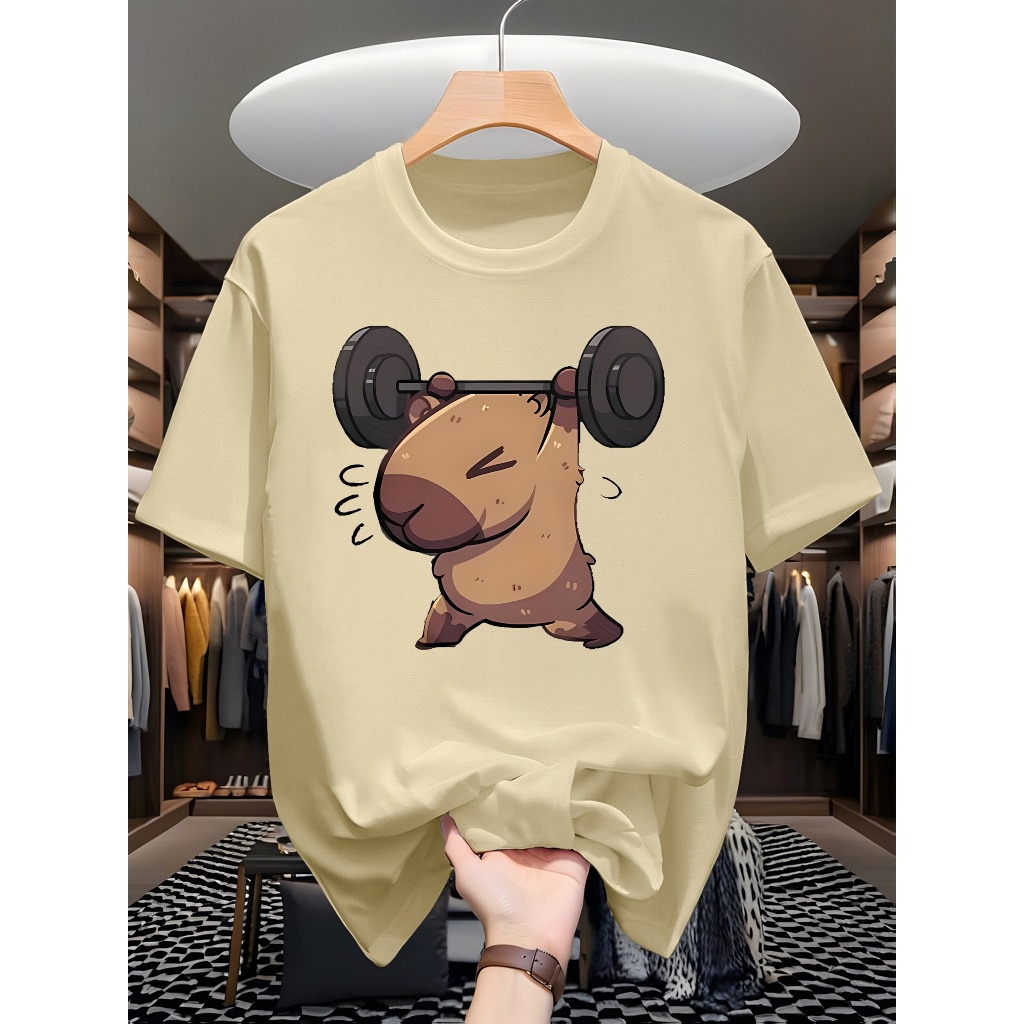 Camiseta Oversized Despojada Streetwear Urbano 100% Algodão treino larga capivara tendencia