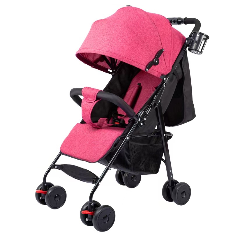 Carrinho de bebê dobrável que pode sentar e deitar--704