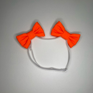 Laço duplo tiara Pet com elástico regulável em Oferta na Shopee