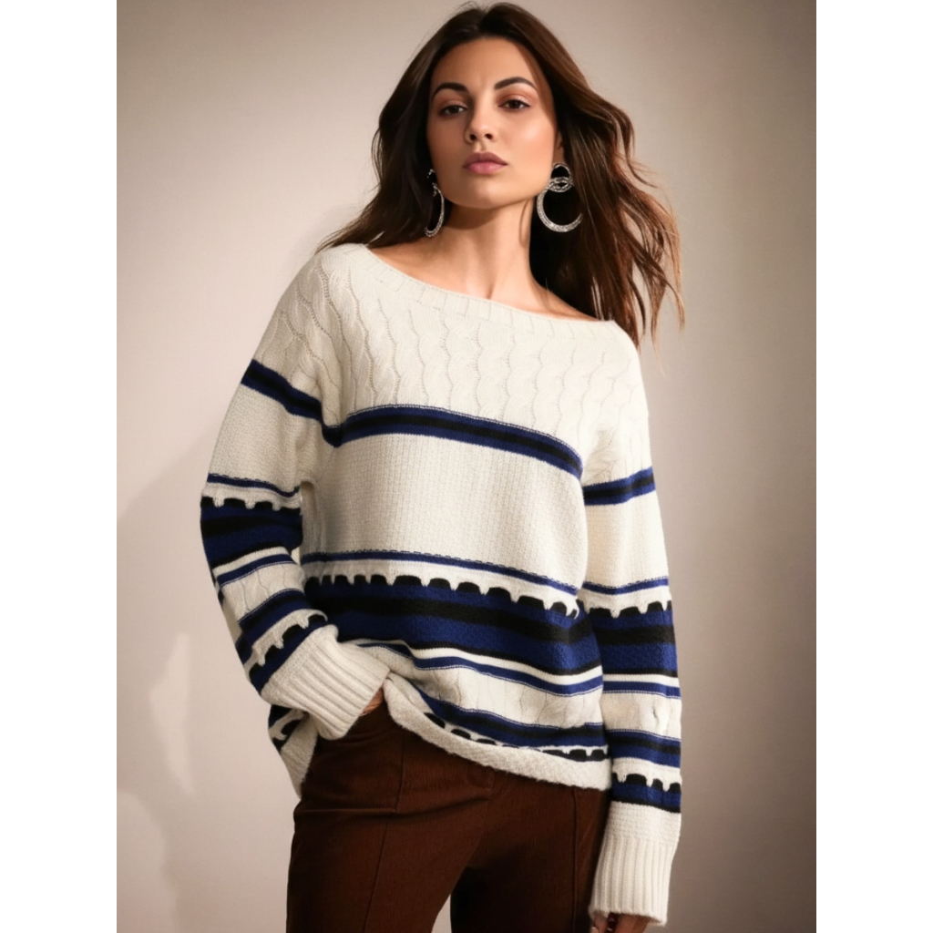 Blusão Feminino Aconchegante Blusa Feminina Tricot Lã Blusa Grande