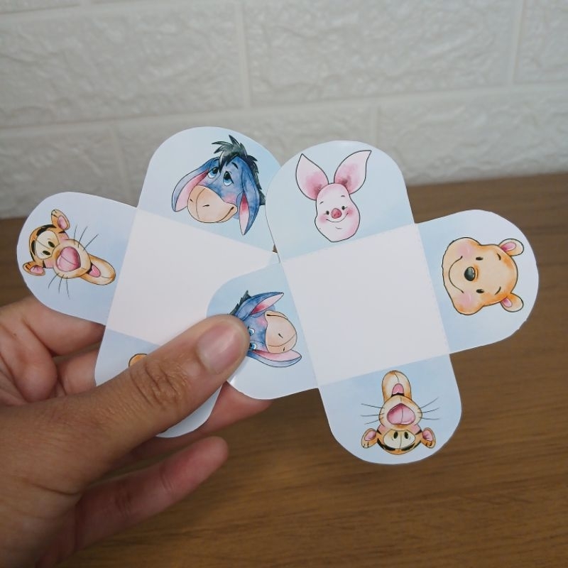 Forminha de Doces Ursinho Pooh Aquarela Personalizada no Tema / Lembrancinha de Festa /Aniversário