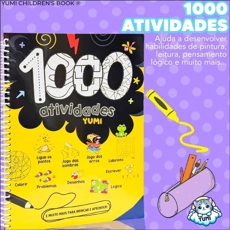 Livro Infantil Educativo com 1000 Atividades de Colorir — foto 2
