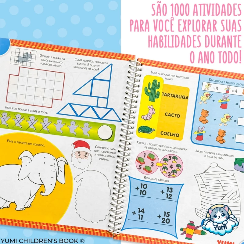 Livro Infantil Educativo com 1000 Atividades de Colorir — foto 3