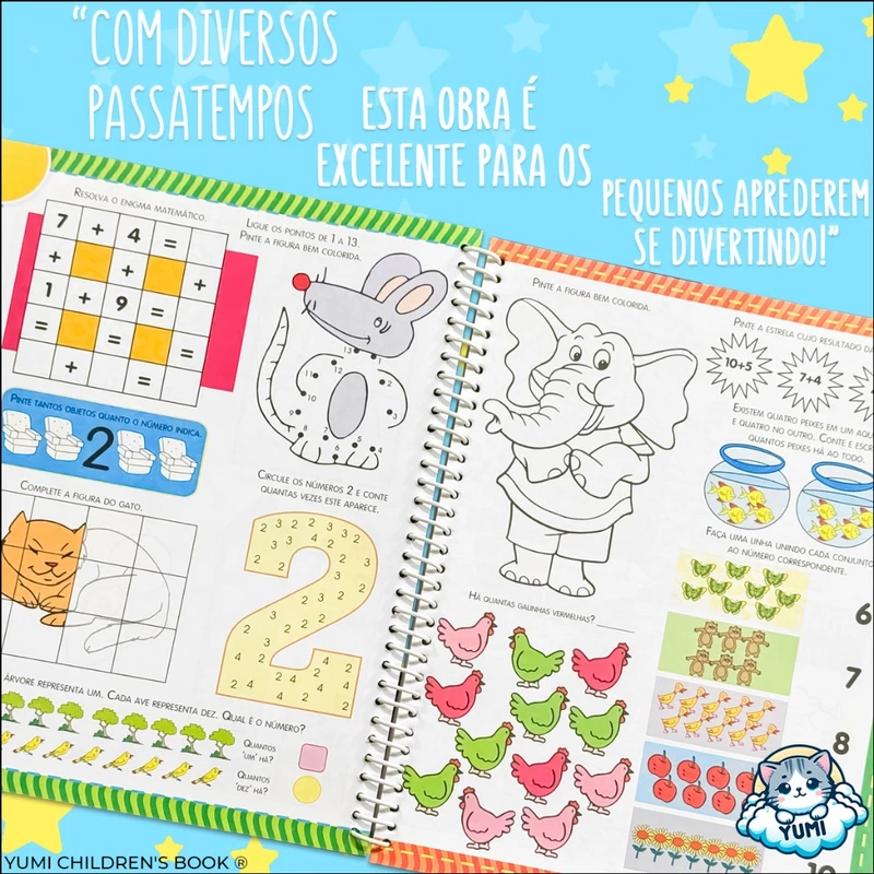 Livro Infantil Educativo com 1000 Atividades de Colorir — foto 4