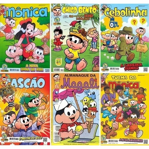 Gibis Turma Da Monica Kit Com 50 Gibis Novos Sem Repetição