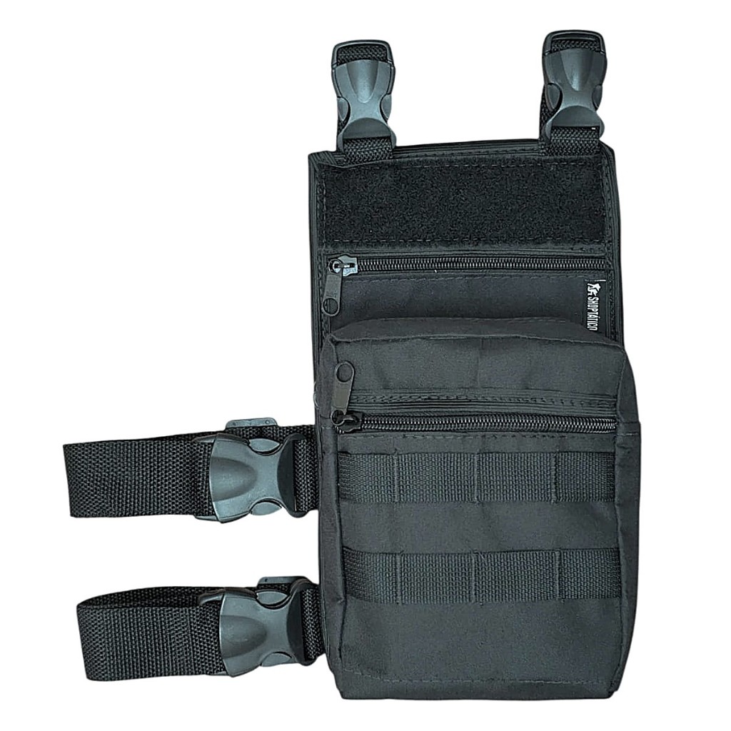 Bornal Modular Perna Tático Militar Pochete Bolsa Preto em Oferta na Shopee