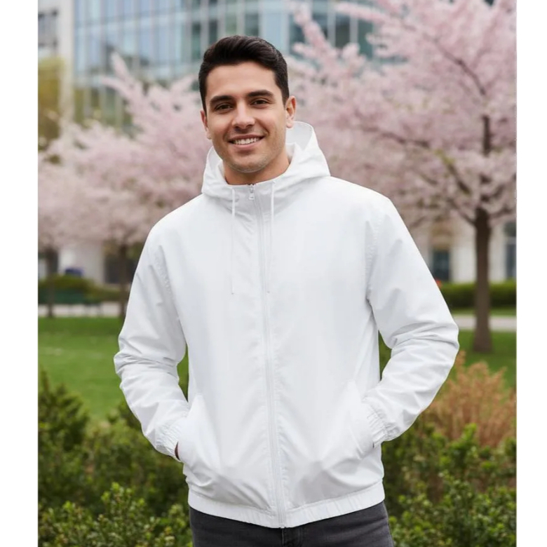 Jaqueta corta vento masculino treino, corrida, casual