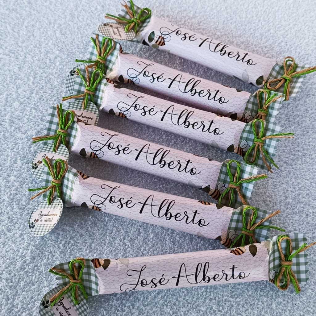 JUJUBA PERSONALIZADAS LEMBRANCINHA MATERNIDADE - CHA REVELAÇAO - CHA DE BEBE E ANIVERSARIO - COM TAG DE AGRADECIMENTO