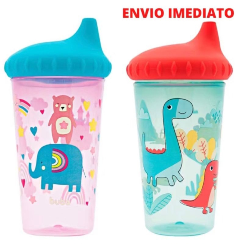 Copo Bico Rígido Antivazamento 300ml Buba