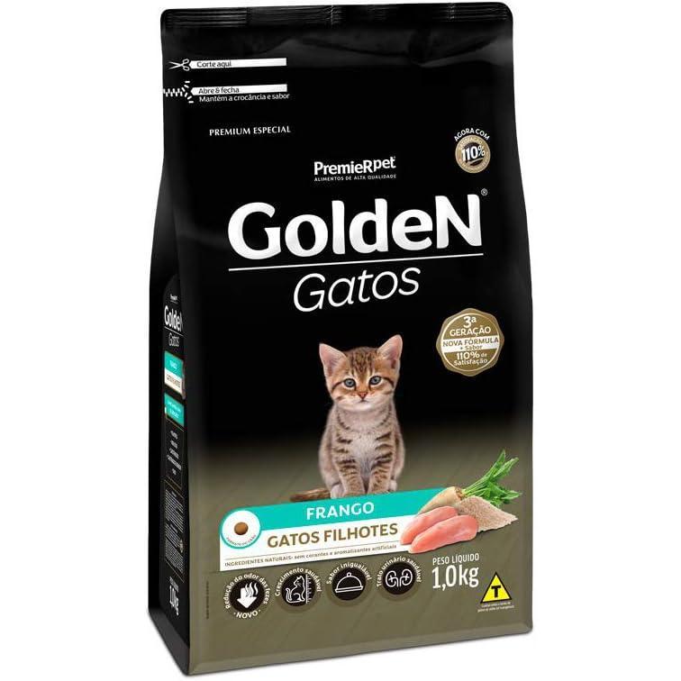 Ração Golden Gatos Filhotes Sabor Frango - 1kg Premier Pet Filhotes
