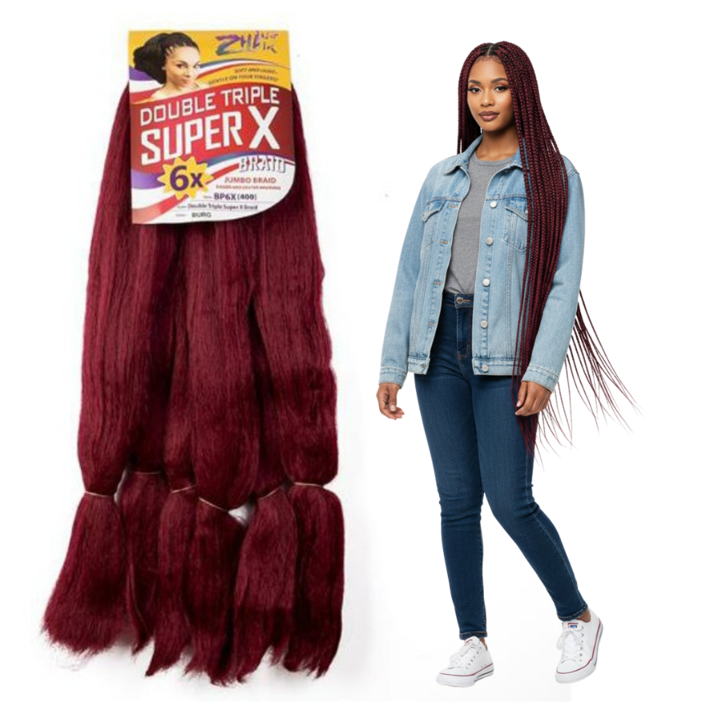cabelo jumbo superx 400g MARSALA- BURG em Oferta na Shopee