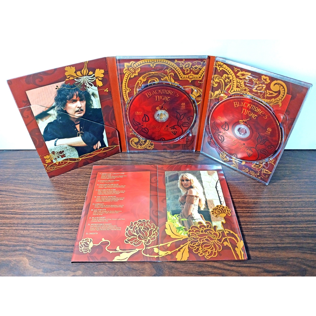 DVD DUPLO SHOW - BLACKMORE’S NIGHT CASTLES E DREAMS – USADO - ORIGINAL Show / Música