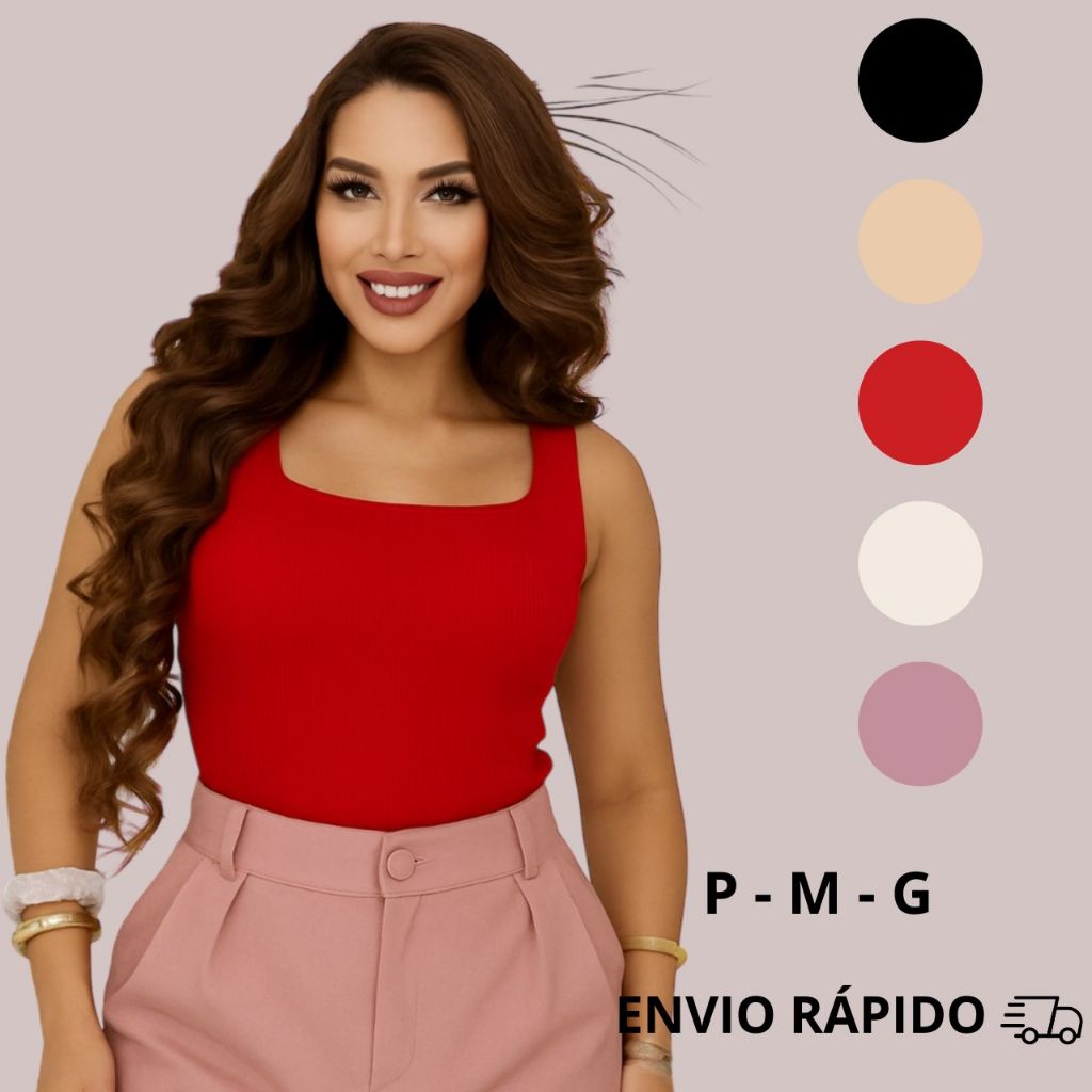 Blusa decote quadrado blusa feminina blusa verão blusa de regata blusa canelada blusa dia dia blusa blusa de alça